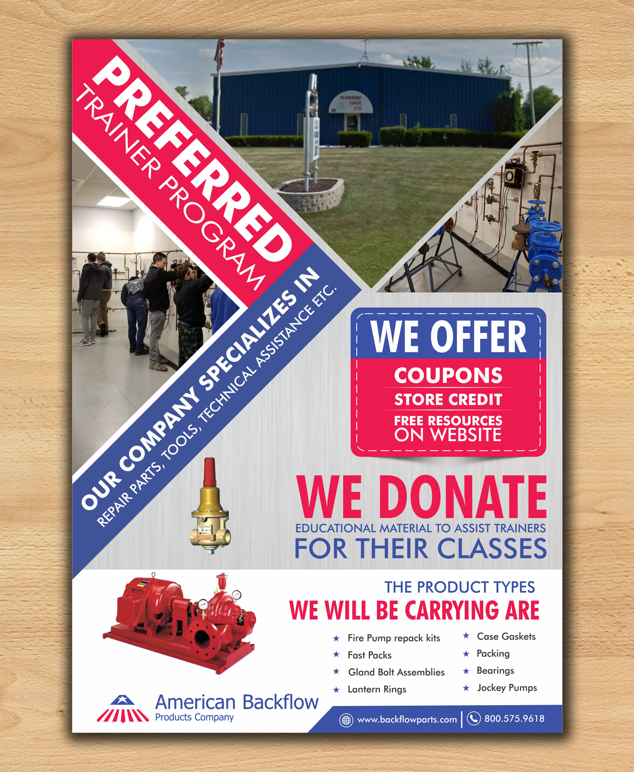 Diseño de Flyer por ecorokerz para American Backflow Products Company | Diseño #18150489