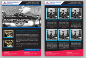 Diseño de Flyer por jdr1992 para American Backflow Products Company | Diseño #18087551