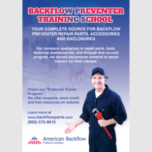 Diseño de Flyer por roanrox para American Backflow Products Company | Diseño #18173409