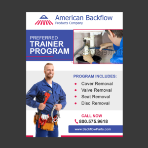 Diseño de Flyer por J.J Designer para American Backflow Products Company | Diseño #18096889