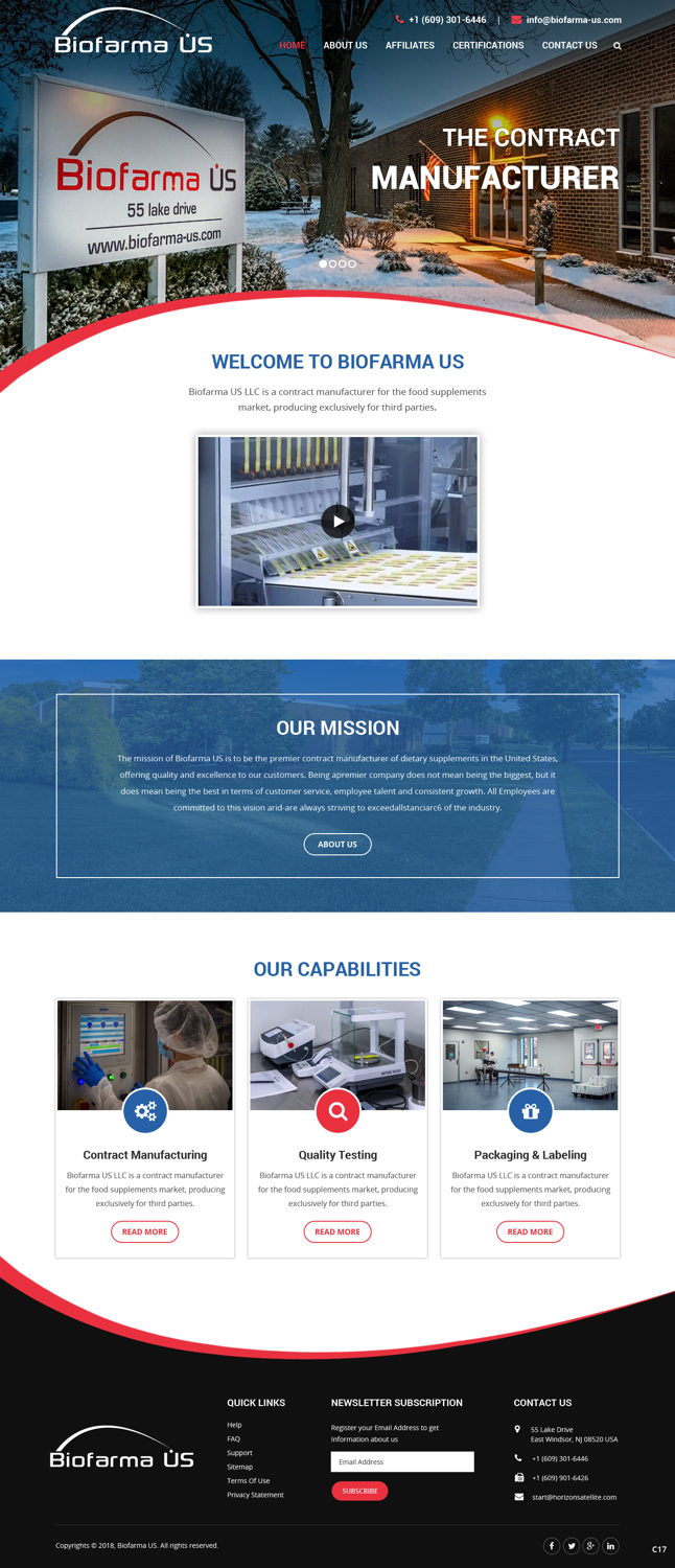 Web Design by pb for Biofarma - US, LLC | Design #18105035