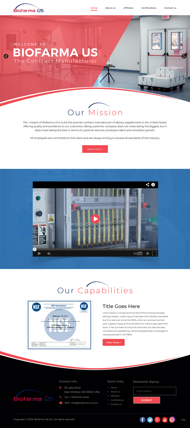 Diseño Web por pb para Biofarma - US, LLC | Diseño #18105039