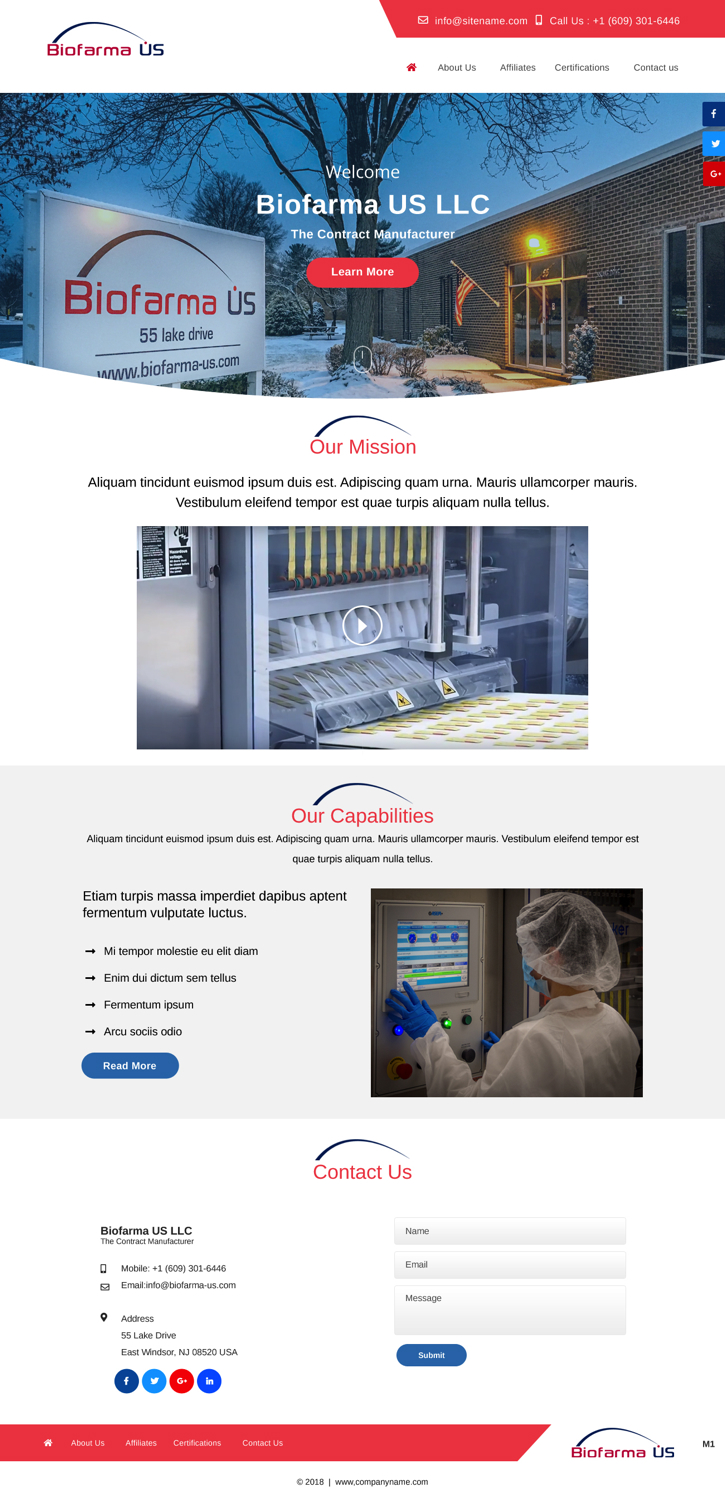 Diseño Web por pb para Biofarma - US, LLC | Diseño #18105041