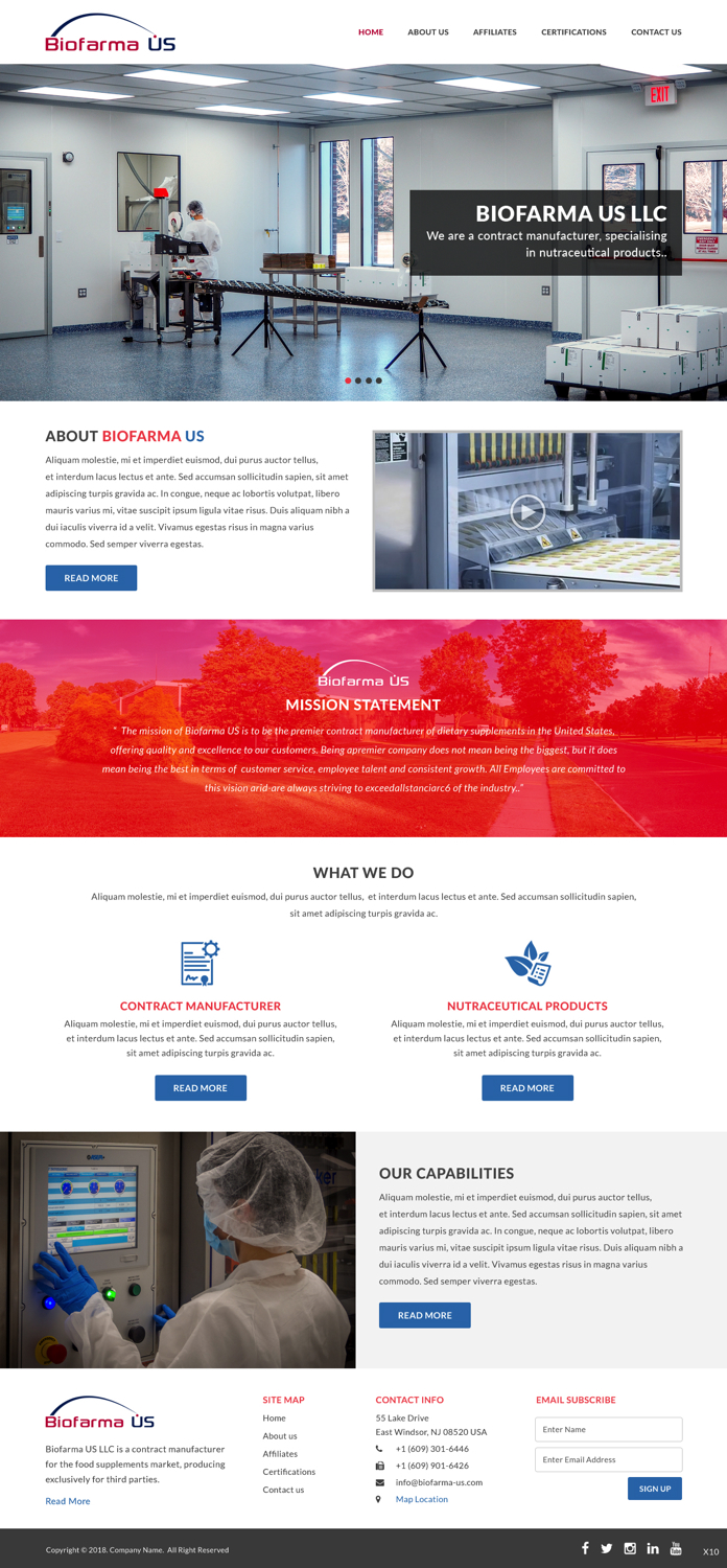 Diseño Web por pb para Biofarma - US, LLC | Diseño #18105045