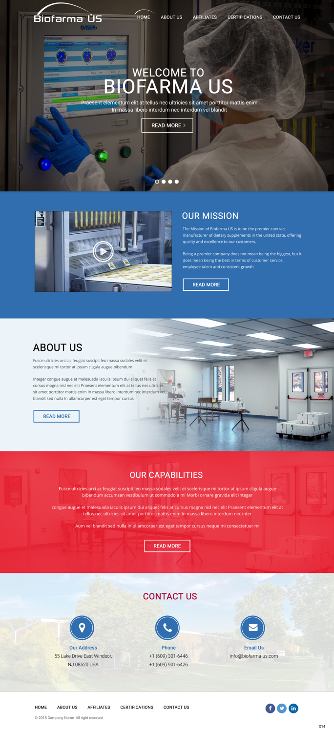 Diseño Web por pb para Biofarma - US, LLC | Diseño #18105046