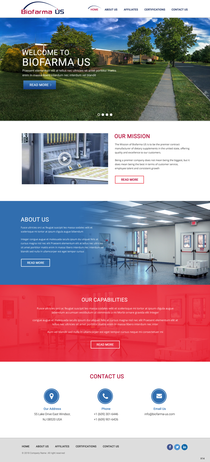 Diseño Web por pb para Biofarma - US, LLC | Diseño #18105048
