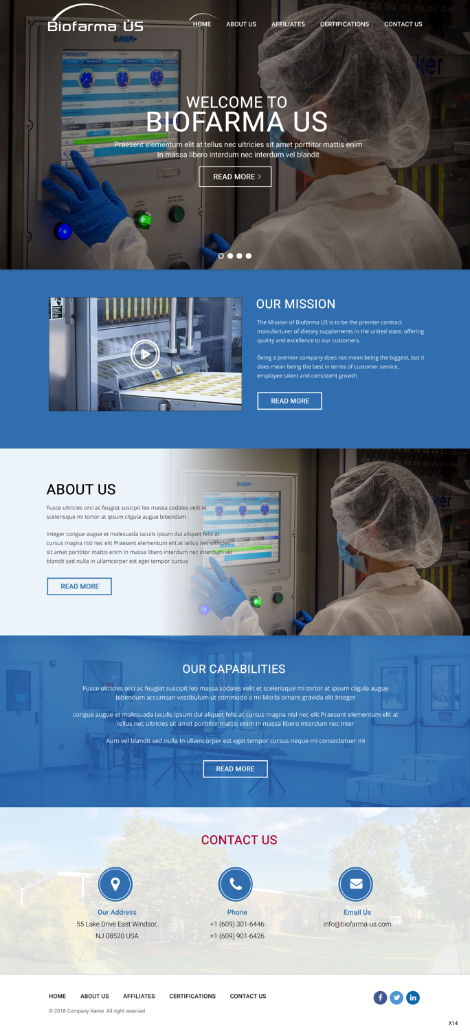 Diseño Web por pb para Biofarma - US, LLC | Diseño #18146877