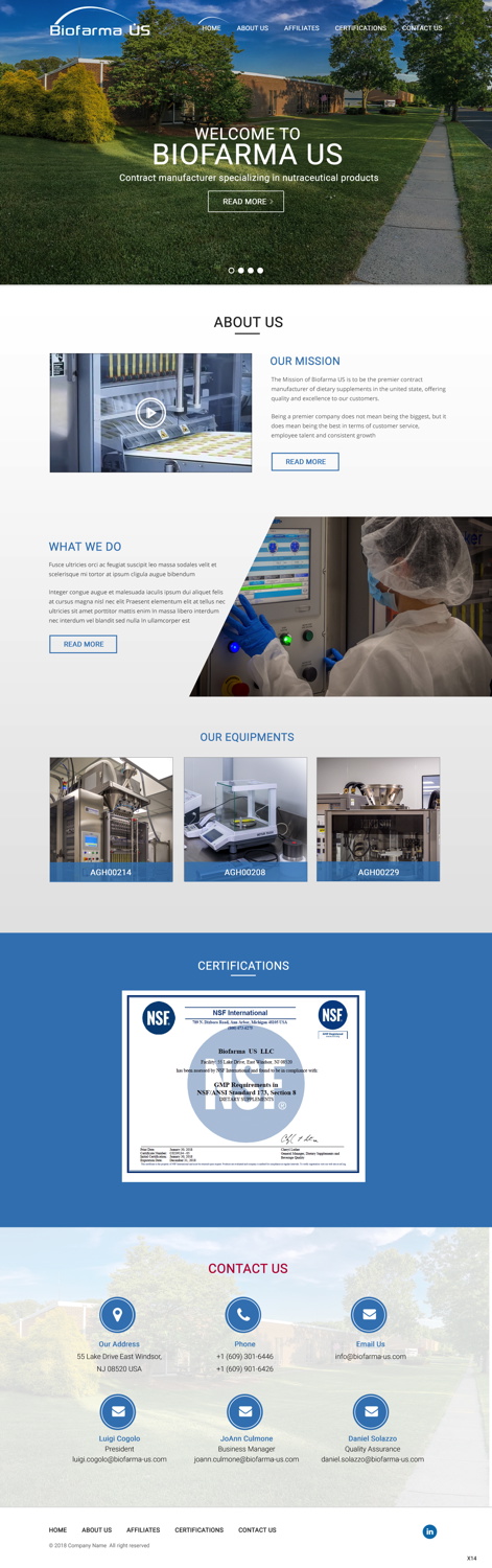 Web Design by pb for Biofarma - US, LLC | Design #18378930