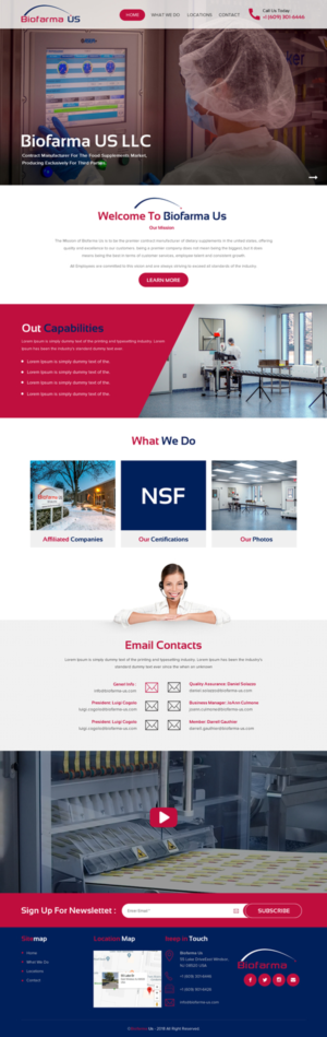 Web Design by rightway for Biofarma - US, LLC | Design: #18118876