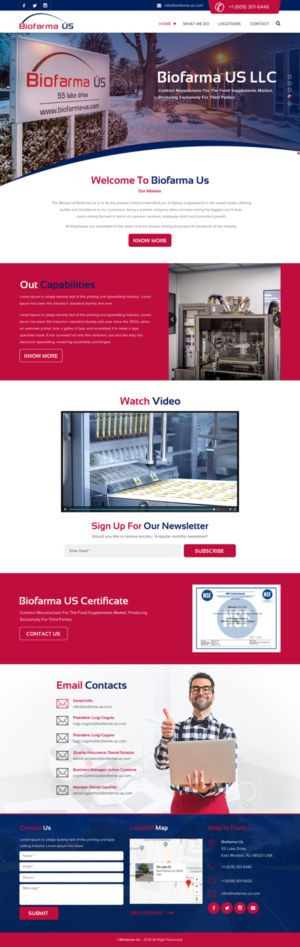 Web Design by rightway for Biofarma - US, LLC | Design: #18118877