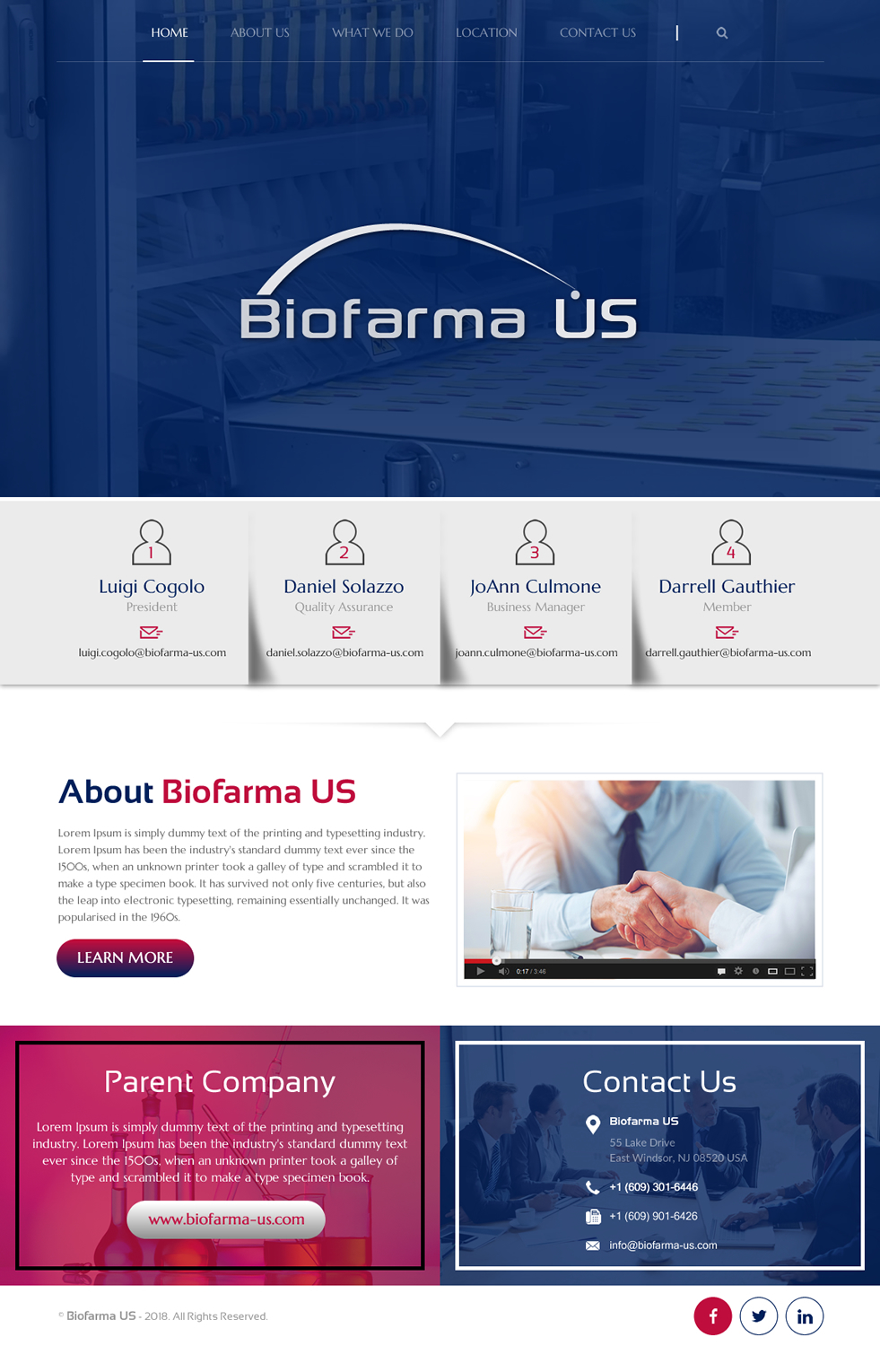 Web Design by rightway for Biofarma - US, LLC | Design #18118884