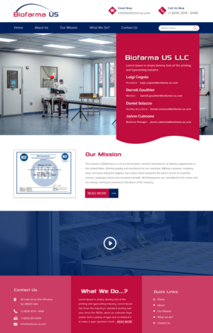 Web Design by rightway for Biofarma - US, LLC | Design: #18118887