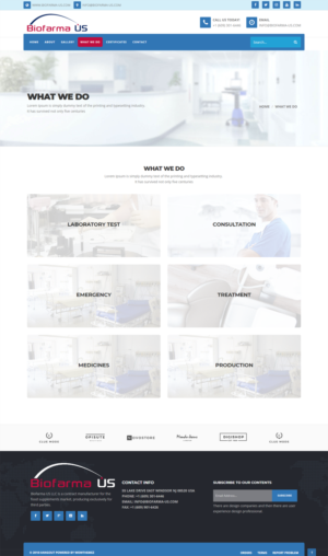 Web Design by gaurav.yadav59 for Biofarma - US, LLC | Design: #18217196
