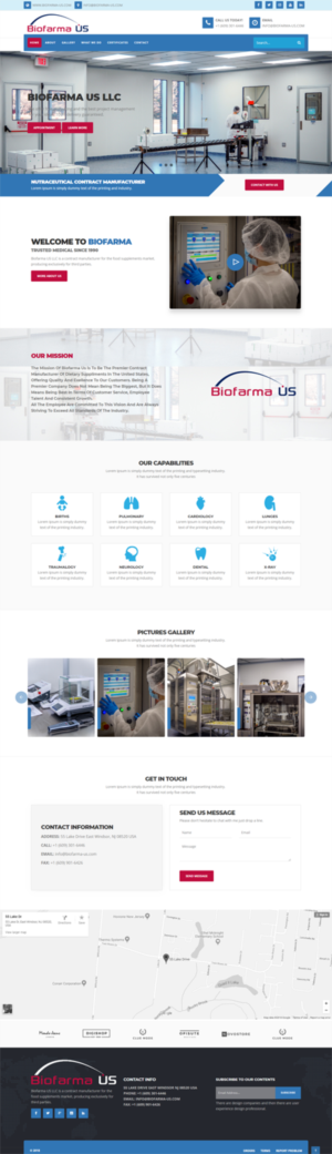 Web Design by gaurav.yadav59 for Biofarma - US, LLC | Design: #18217200
