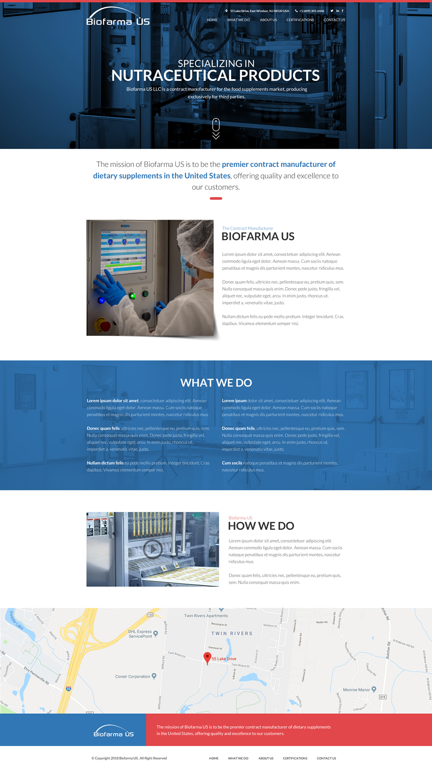 Web Design by Clofix for Biofarma - US, LLC | Design #18211273