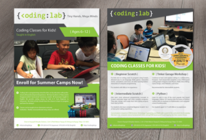 Flyer for Programming Classes for Kids | Flyer-Design von alex989