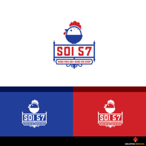 SOI 57 (khao man gai + khao soi shop) | Diseño de Logo por Graphic Bricks