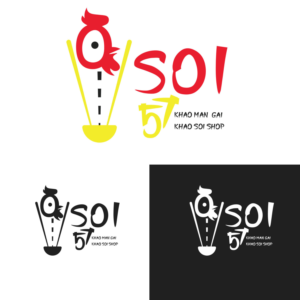 SOI 57 (khao man gai + khao soi shop) | Logo Design by Sarastudioo