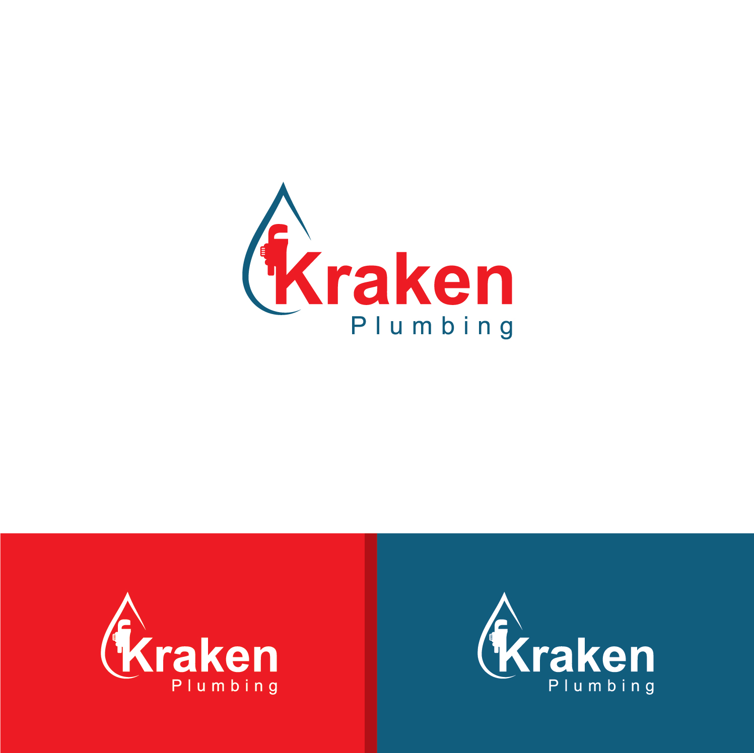 Logo-Design von Deziners Zone für Kraken Plumbing | Design #18436469