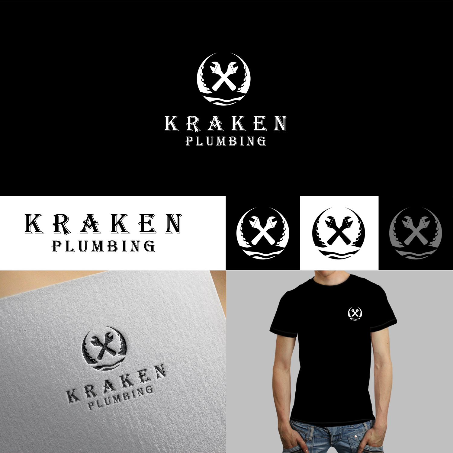 Logo Design by SL Designer for Kraken Plumbing | Design #18437901