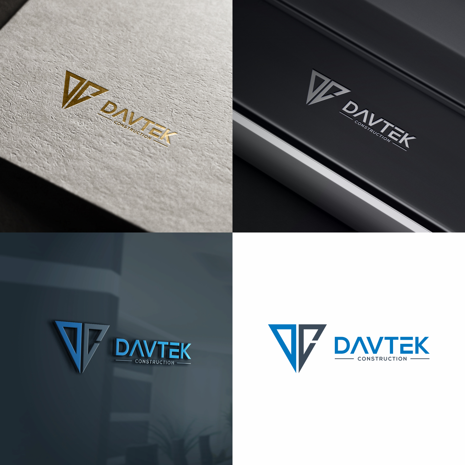 Logo Design by setyopras878 (kak chen) for DAVTEK CONSTRUCTION INC. | Design: #18108512