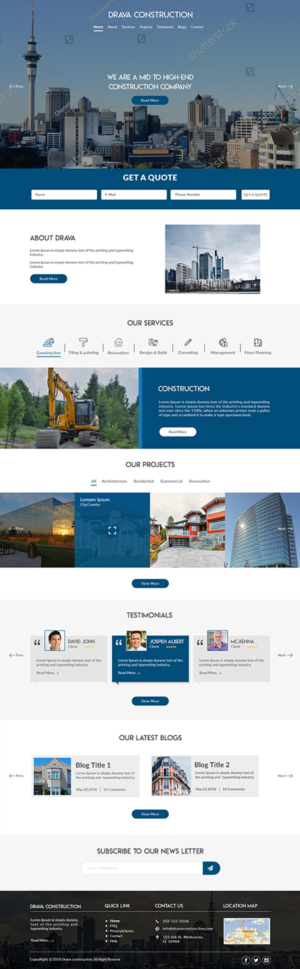 DRAVA CONSTRUCTION | Diseño Web por bdesigner9