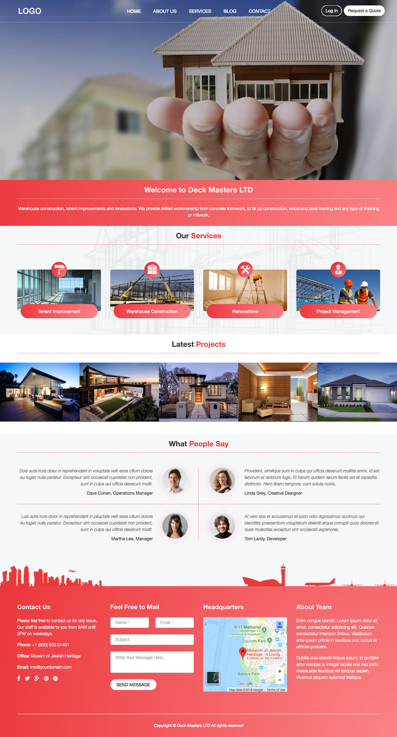 Web Design by cCopilot for Deck Masters ltd | Design #18103982