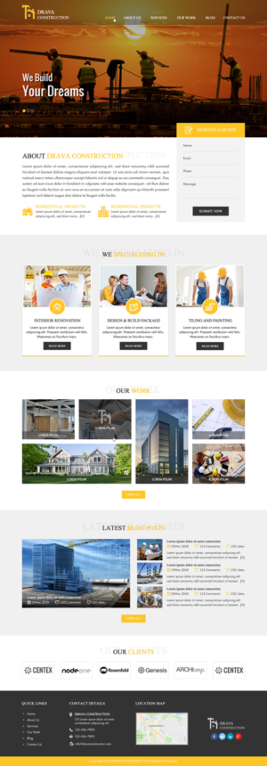 DRAVA CONSTRUCTION | Diseño Web por Creative Design