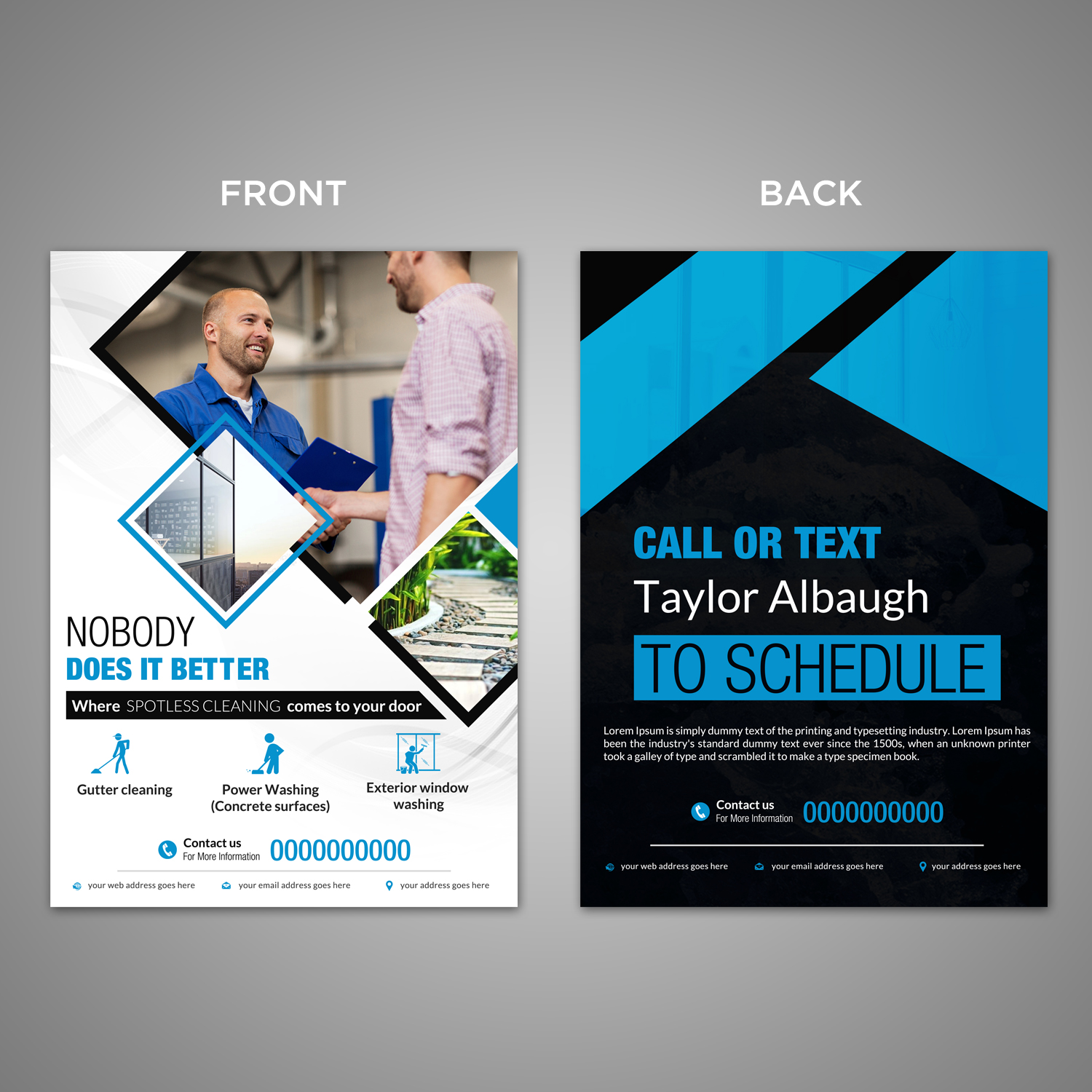 modern serious business flyer design for a company by creative make business flyer
