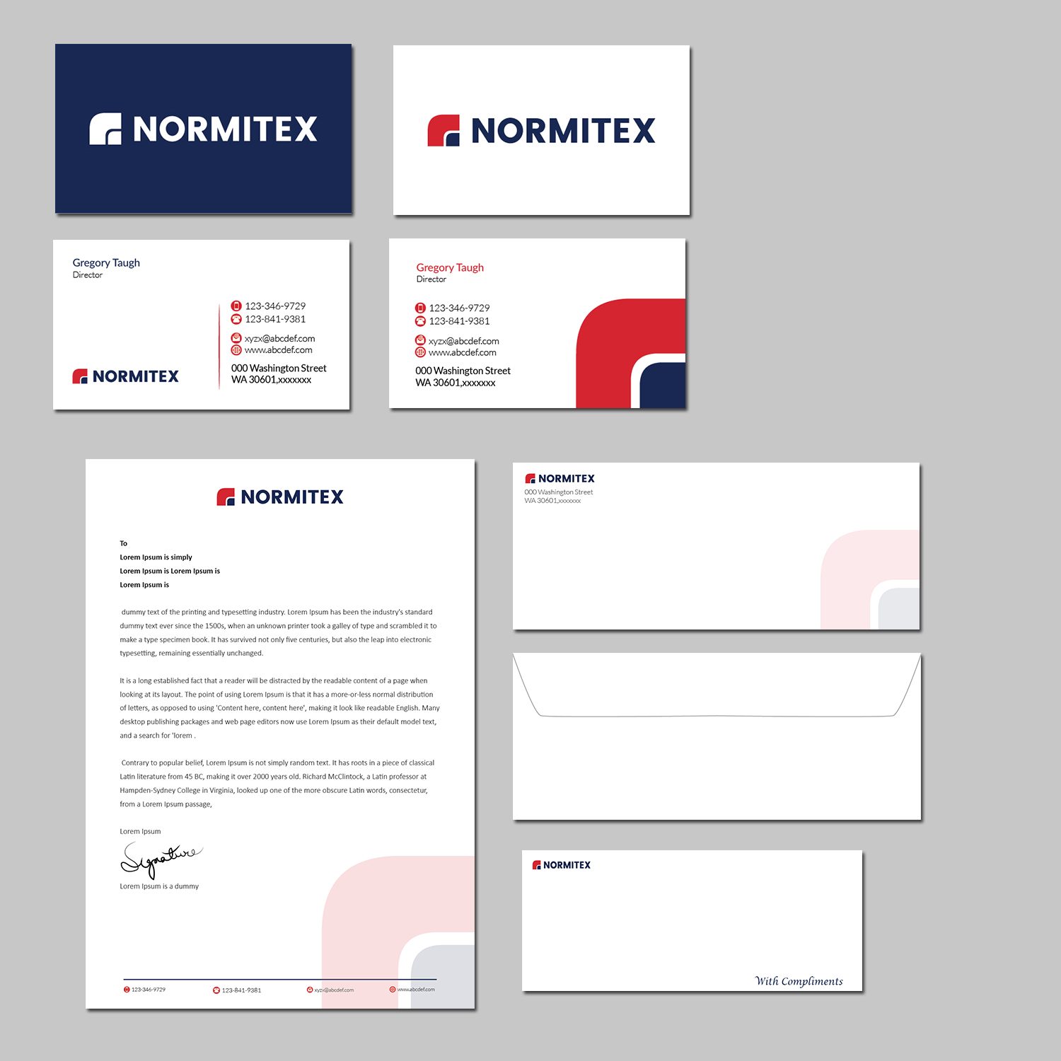Stationery Design by kousik for NORMITEX | Design #18139013