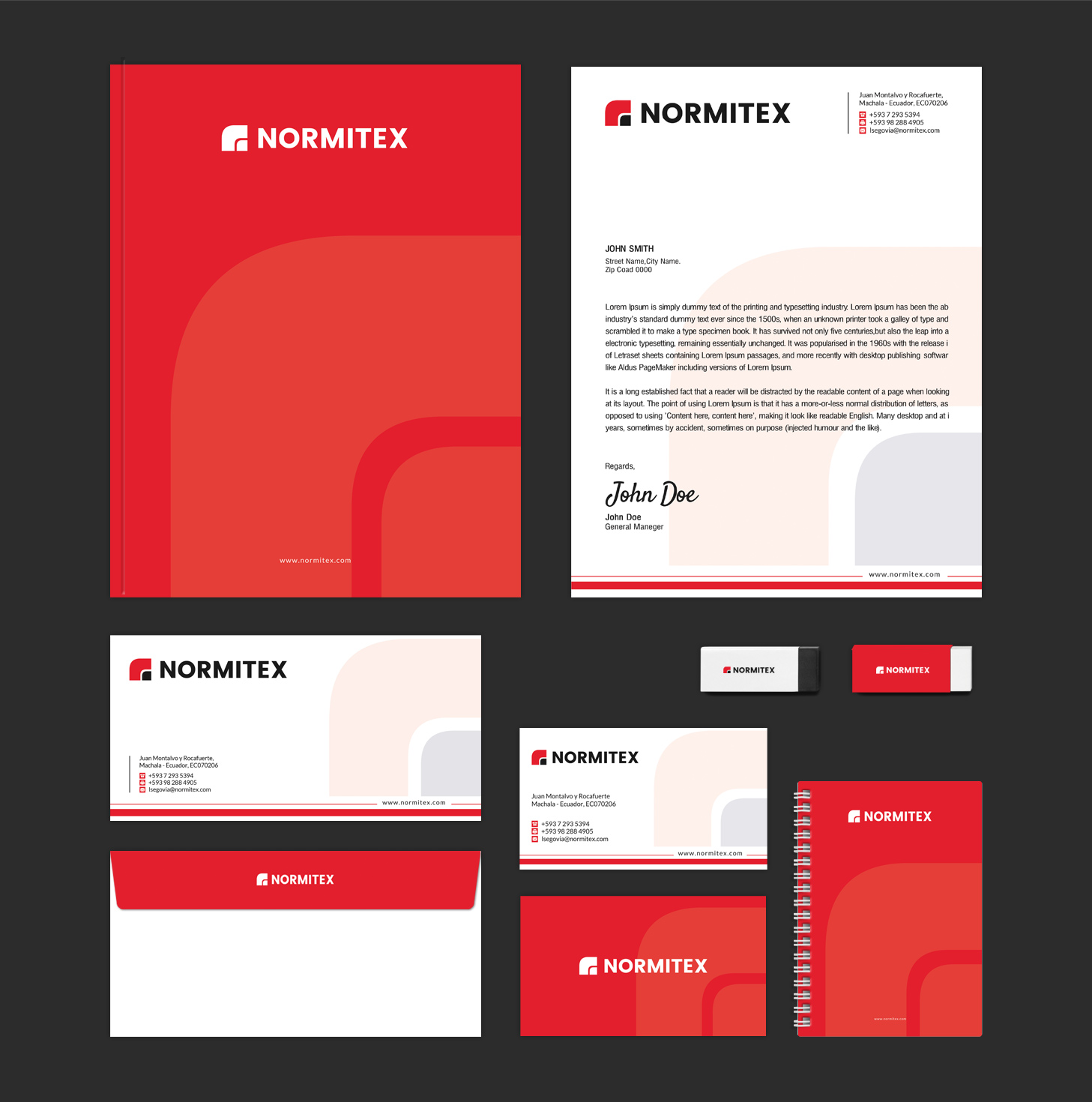Stationery Design by SL Designer for NORMITEX | Design #18128070
