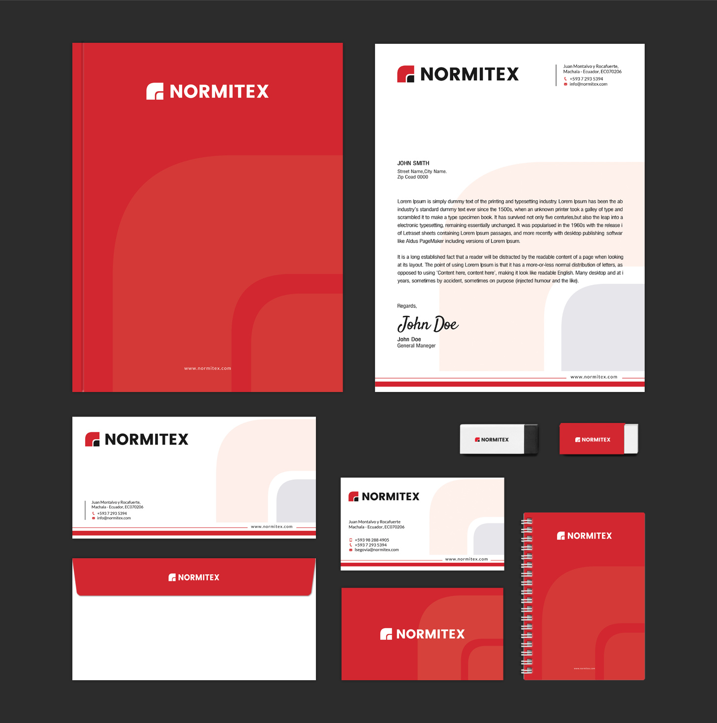 Stationery Design by SL Designer for NORMITEX | Design #18128600