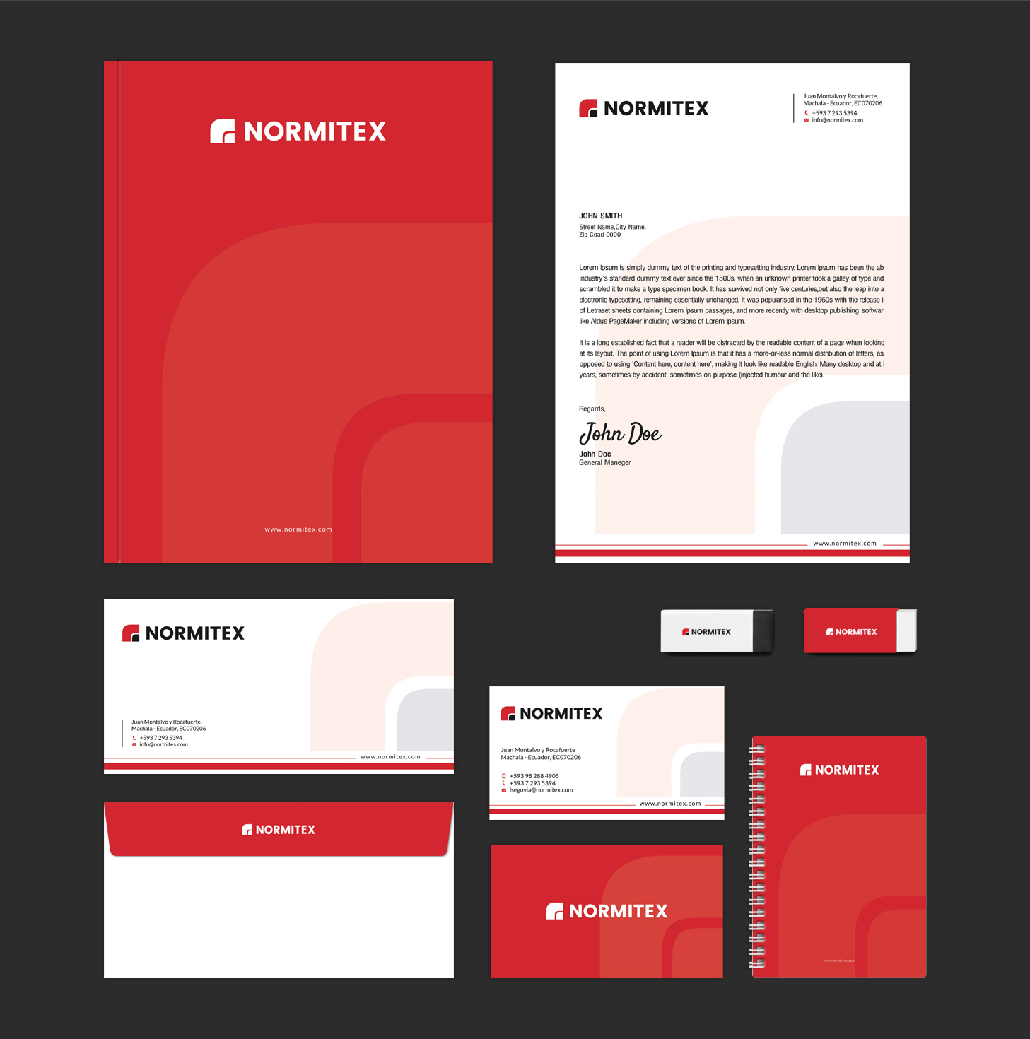 Stationery Design by SL Designer for NORMITEX | Design #18130549