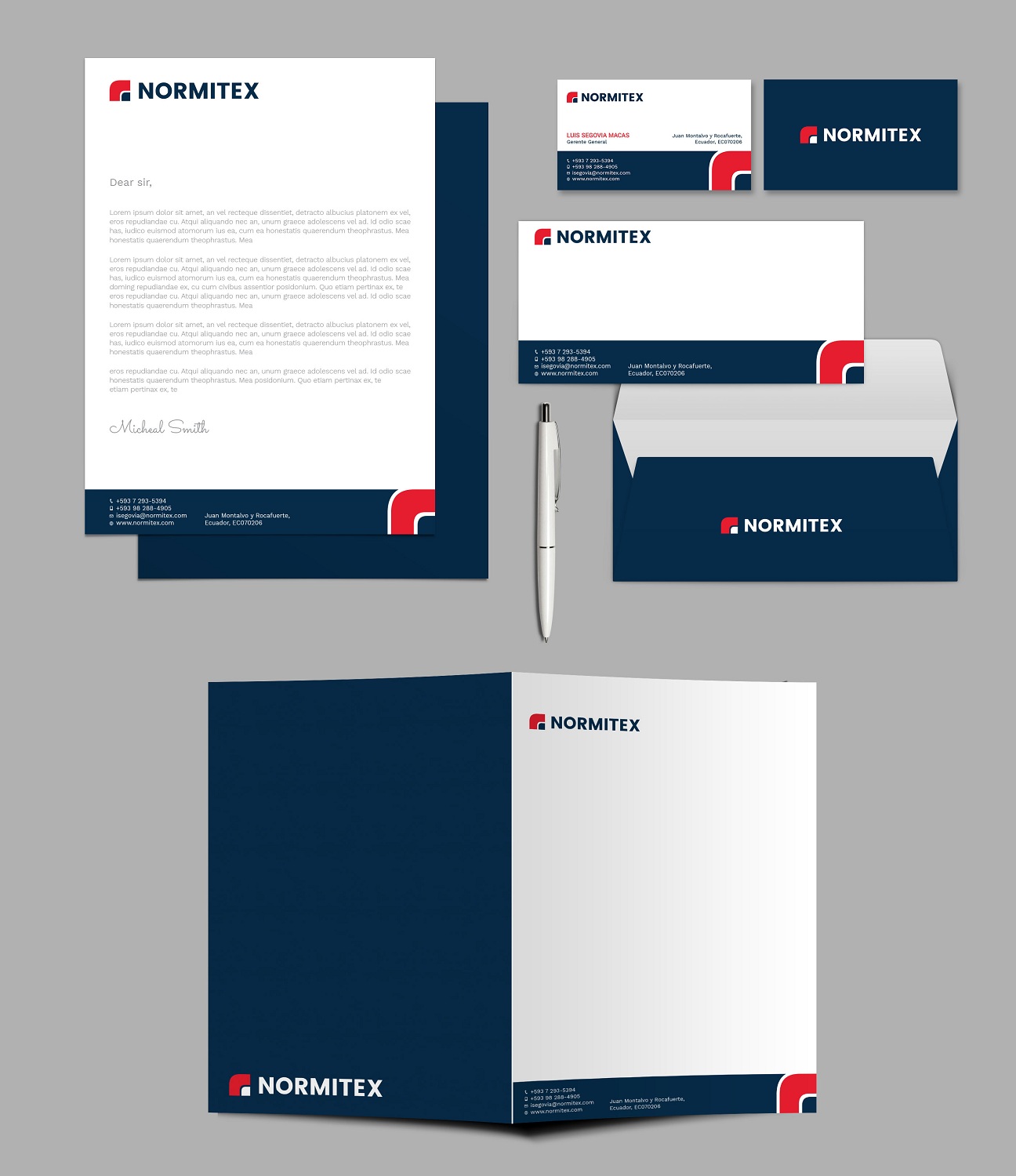Stationery Design by Tripti Ranjan Gain for NORMITEX | Design #18091654