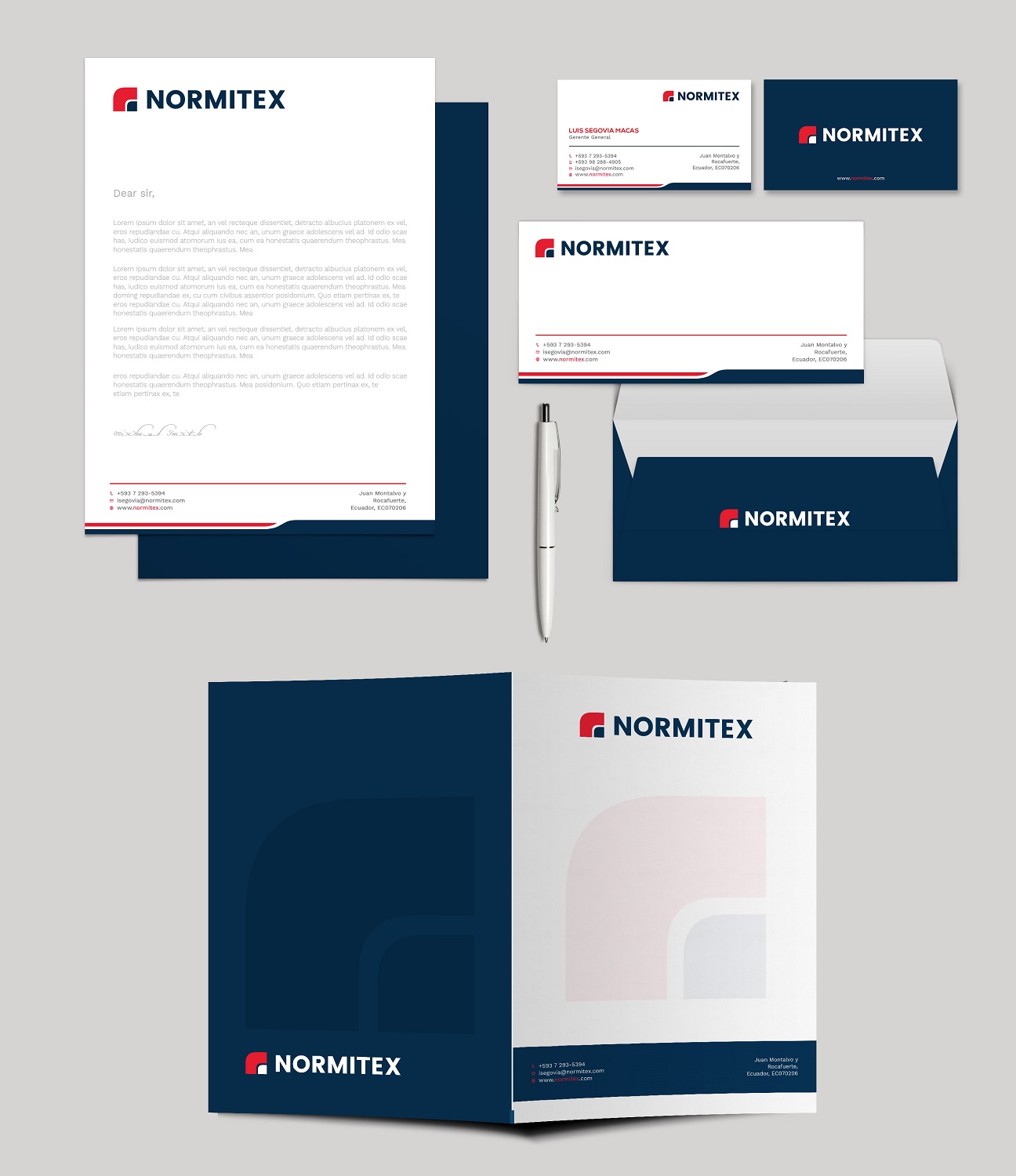Stationery Design by Tripti Ranjan Gain for NORMITEX | Design #18091910