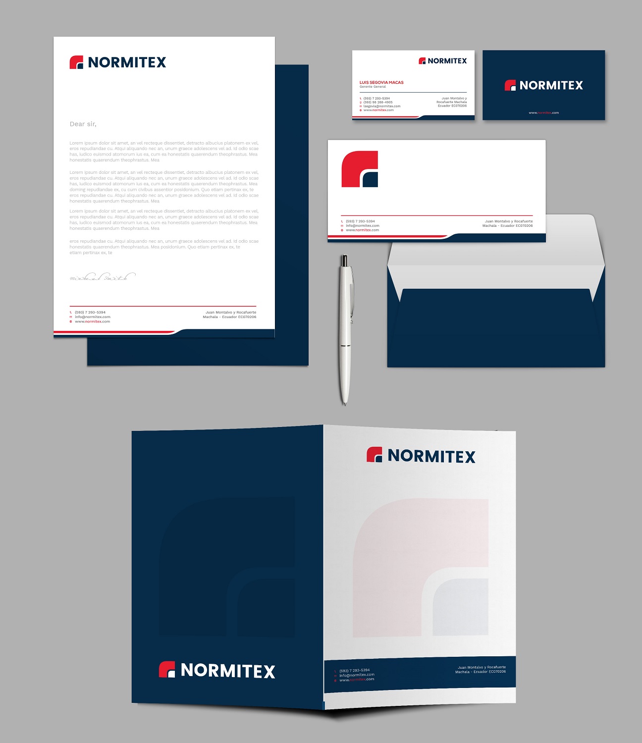 Stationery Design by Tripti Ranjan Gain for NORMITEX | Design #18105463