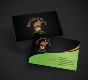 Business Card Design by Hardcore Design for NaturallySweet Desserts | Design: #18096314