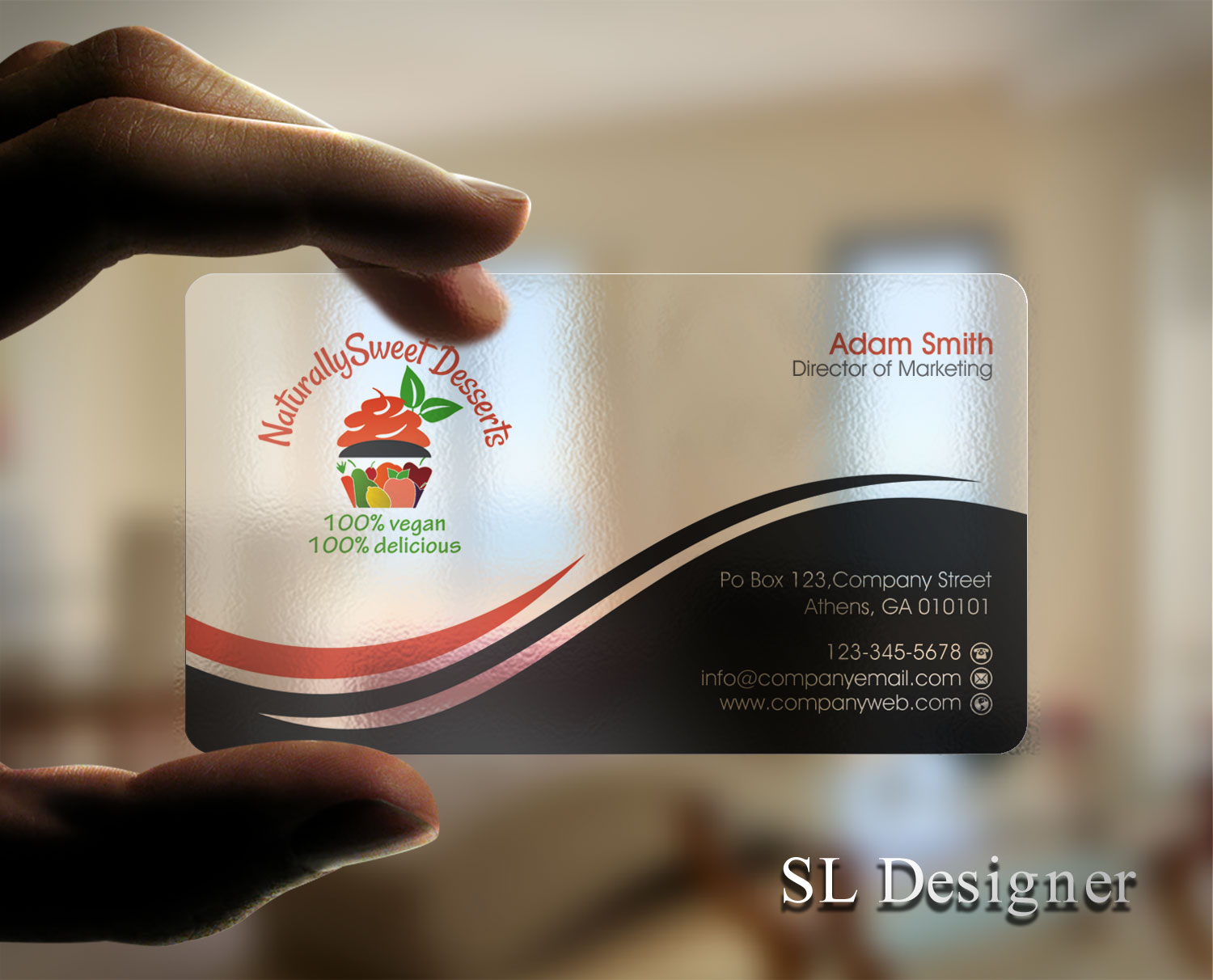 Business Card Design by SL Designer for NaturallySweet Desserts | Design #18095041