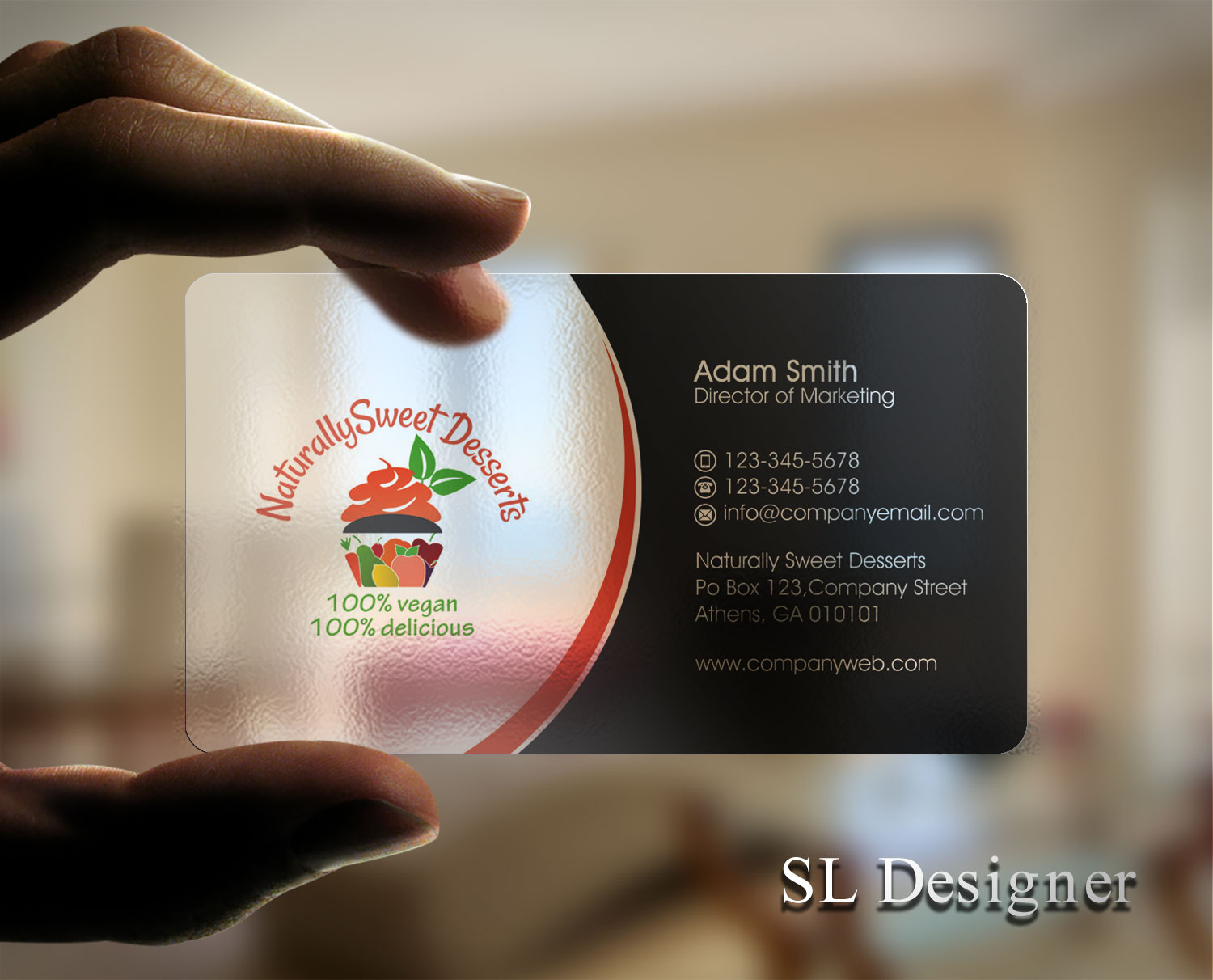 Business Card Design by SL Designer for NaturallySweet Desserts | Design #18095042
