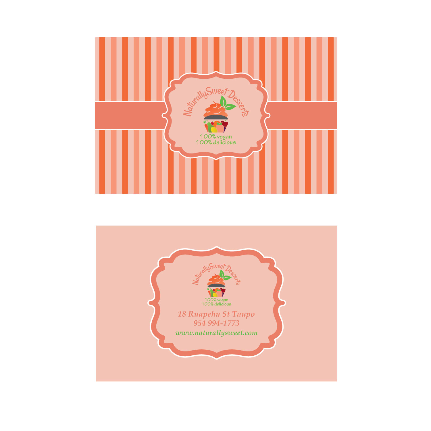 Diseño de Tarjeta de Presentación por grayout0 para NaturallySweet Desserts | Diseño #18094682