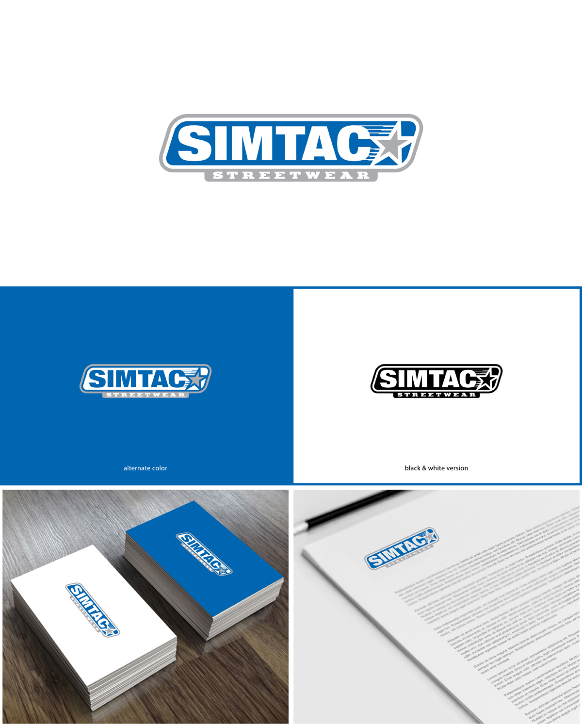 Logo Design by MoonFeather for SIMTAC STREETWEAR | Design #18103709