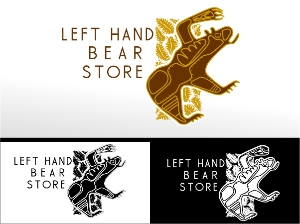 Logo Design by RYAN GENE for Left Hand Bear Store | Design #653793