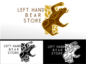 Logo Design by facileart.com for Left Hand Bear Store | Design #653793