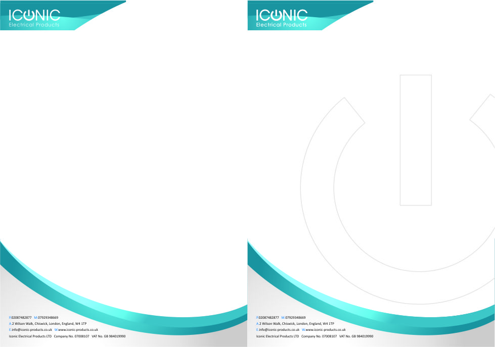 Design En-Tête par spirals pour Iconic Electrical Products LTD | Design #47241