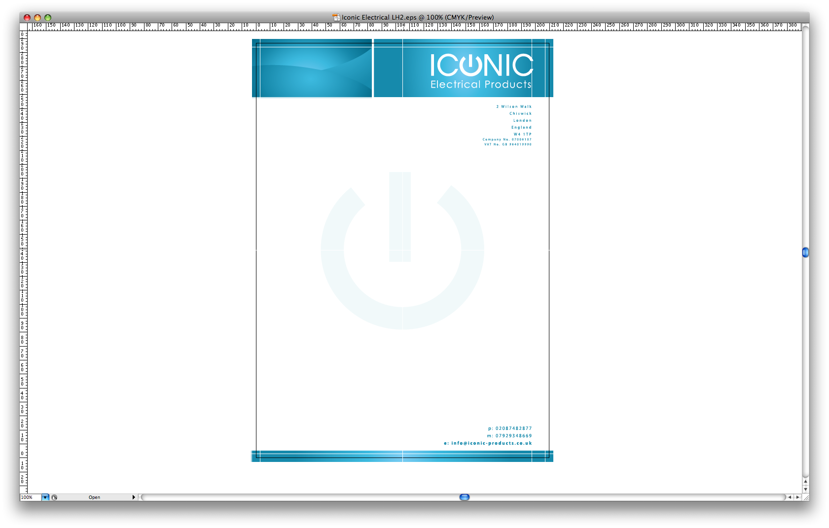 Letterhead Design by Effective Art Boutique for Iconic Electrical Products LTD | Design #47789