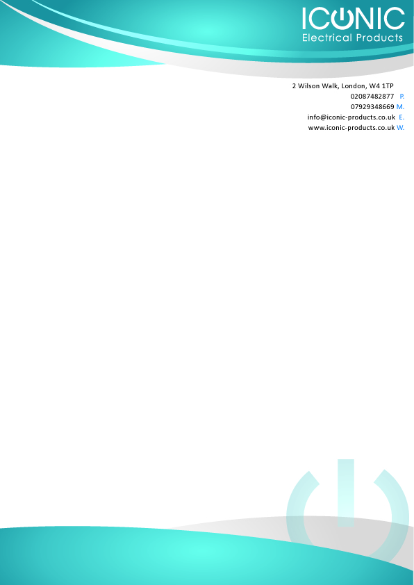 Briefkopf-Design von Jason Farrell für Iconic Electrical Products LTD | Design #47287