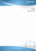 Briefkopf-Design von Jason Farrell für Iconic Electrical Products LTD | Design: #47288