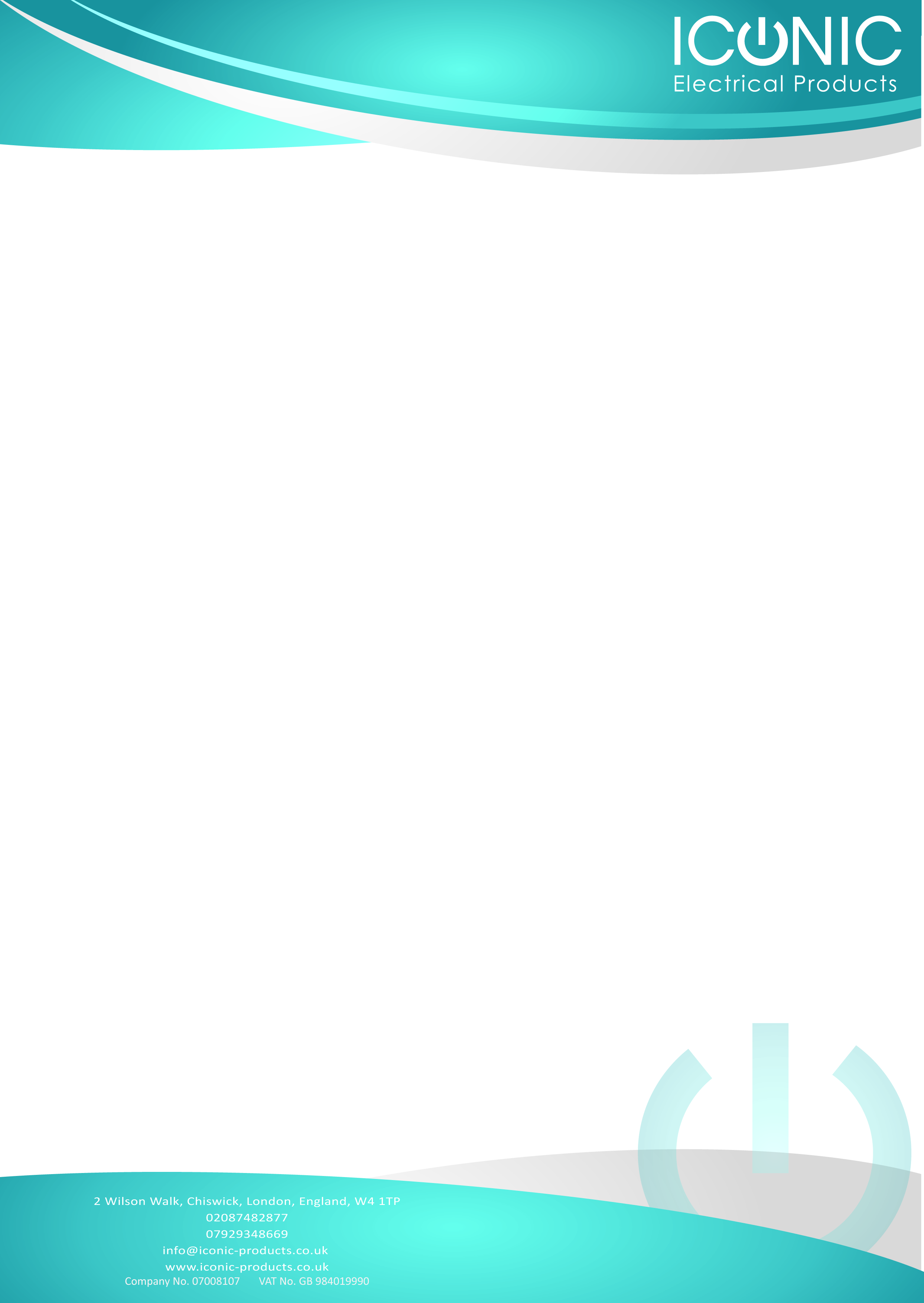 Briefkopf-Design von Jason Farrell für Iconic Electrical Products LTD | Design #47356