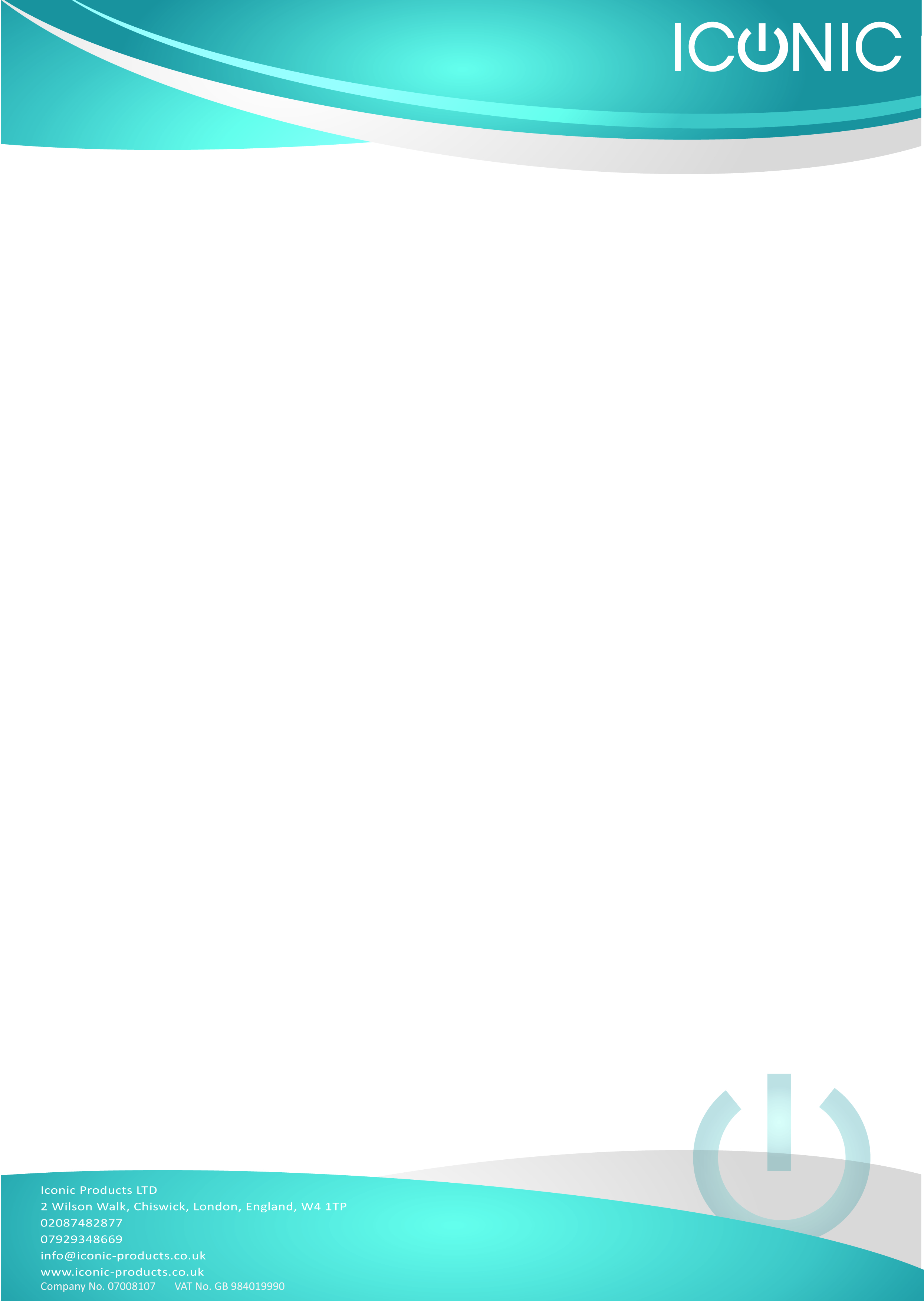 Letterhead Design by Jason Farrell for Iconic Electrical Products LTD | Design #47860