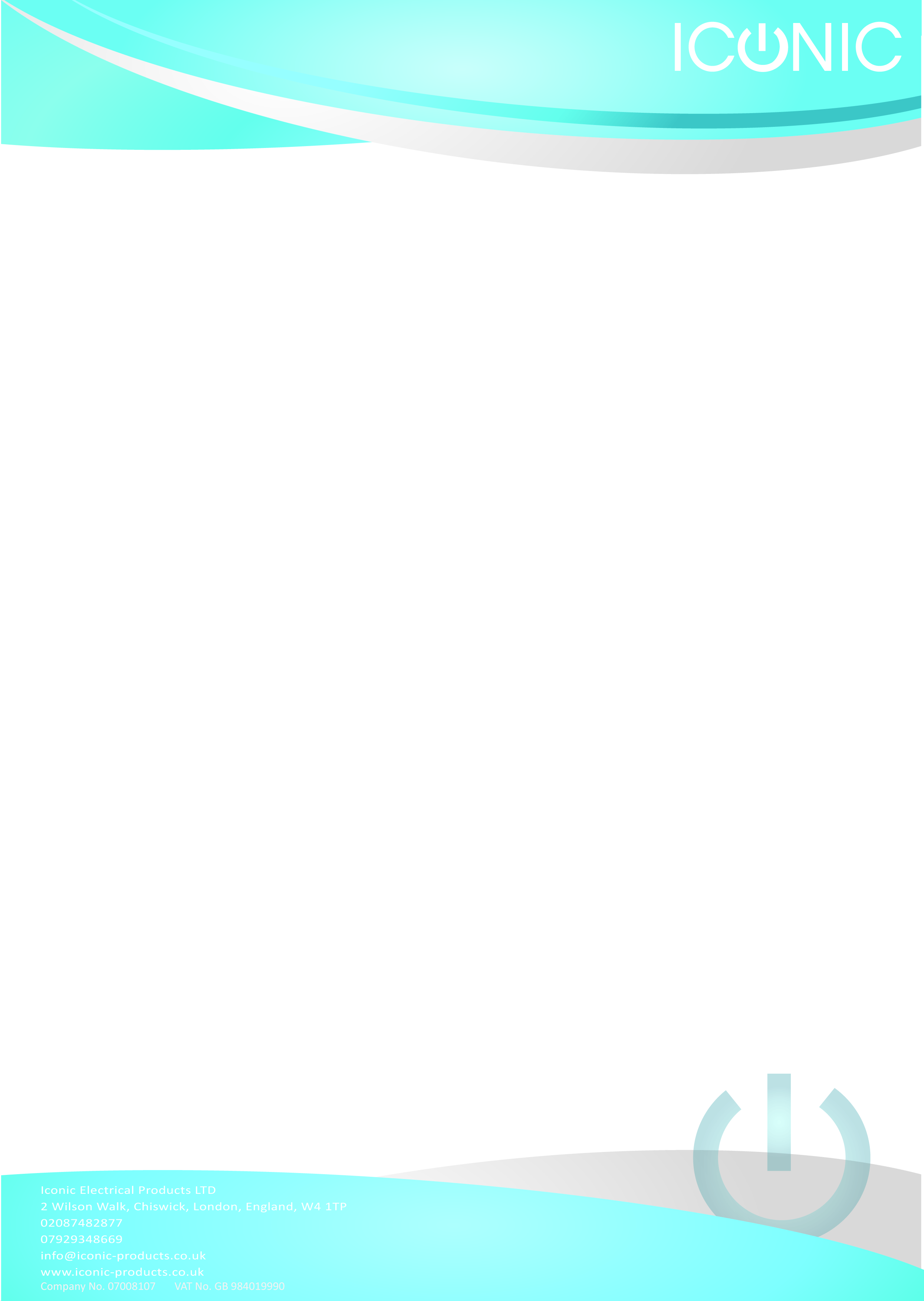 Letterhead Design by Jason Farrell for Iconic Electrical Products LTD | Design #47881